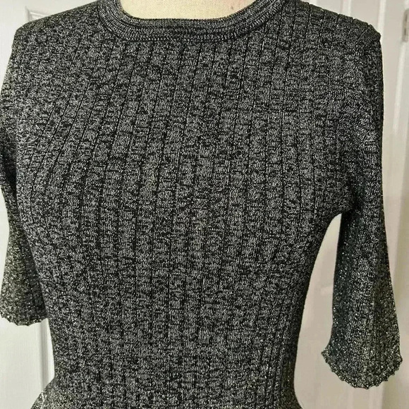 Women's London Times Elbow Sleeve Button Front Sheath Sweater Dress London Times - Picture 8 of 14